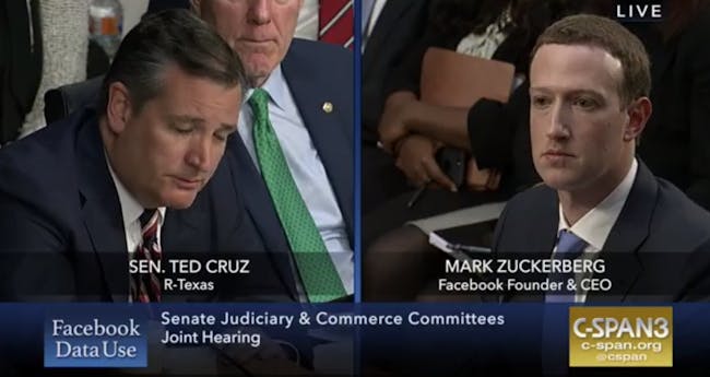 Ted Cruz didn't ask Zuckerberg about Cambridge Analytica, perhaps because his campaign gave it $5.8 million.