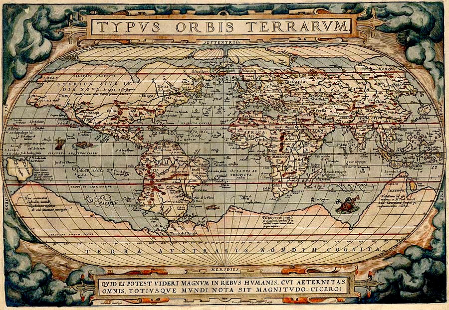 mapa de abraham ortelius