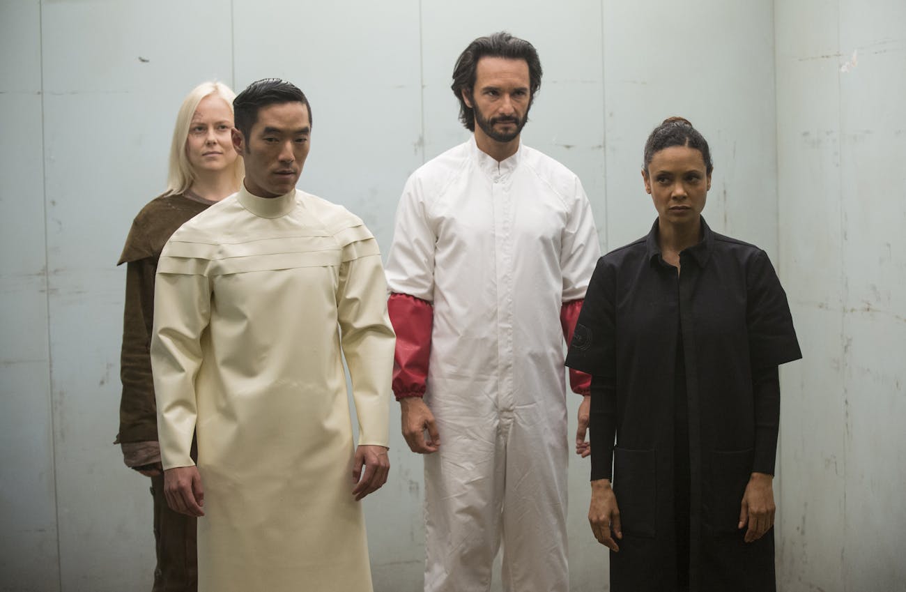 Armistice, Felix, Hector, and Mave fuck shit up in "The Bicameral Mind"